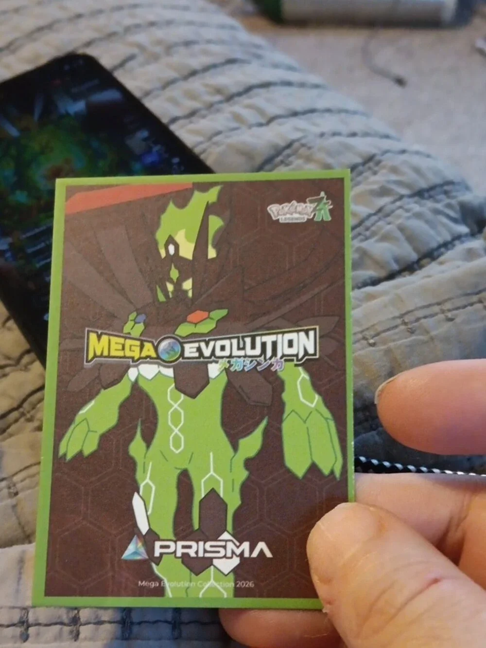 Pokemon Mega Delphox Trading Card - Red, Orange, Purple, Black, White